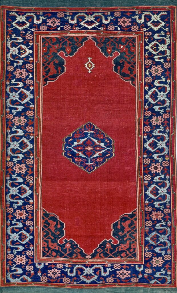 Antiker Doppelnischen Ushak Antique doubleniche Oushak