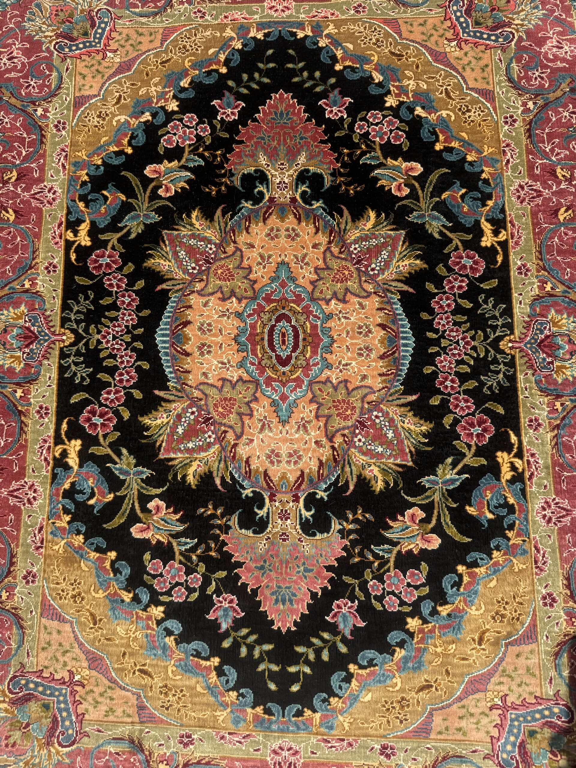 Hereke Özipek Seidenteppich 93x65cm